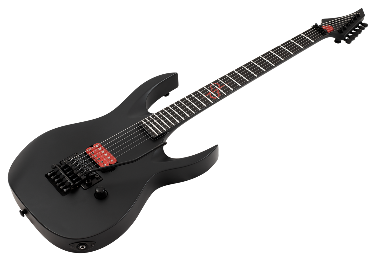 Solar A1.61FR Assassin Electric Guitar – Carbon Black Matte – Gotoh Floyd Rose- Seymour Duncan Nazgul-Solar-Infinite Music