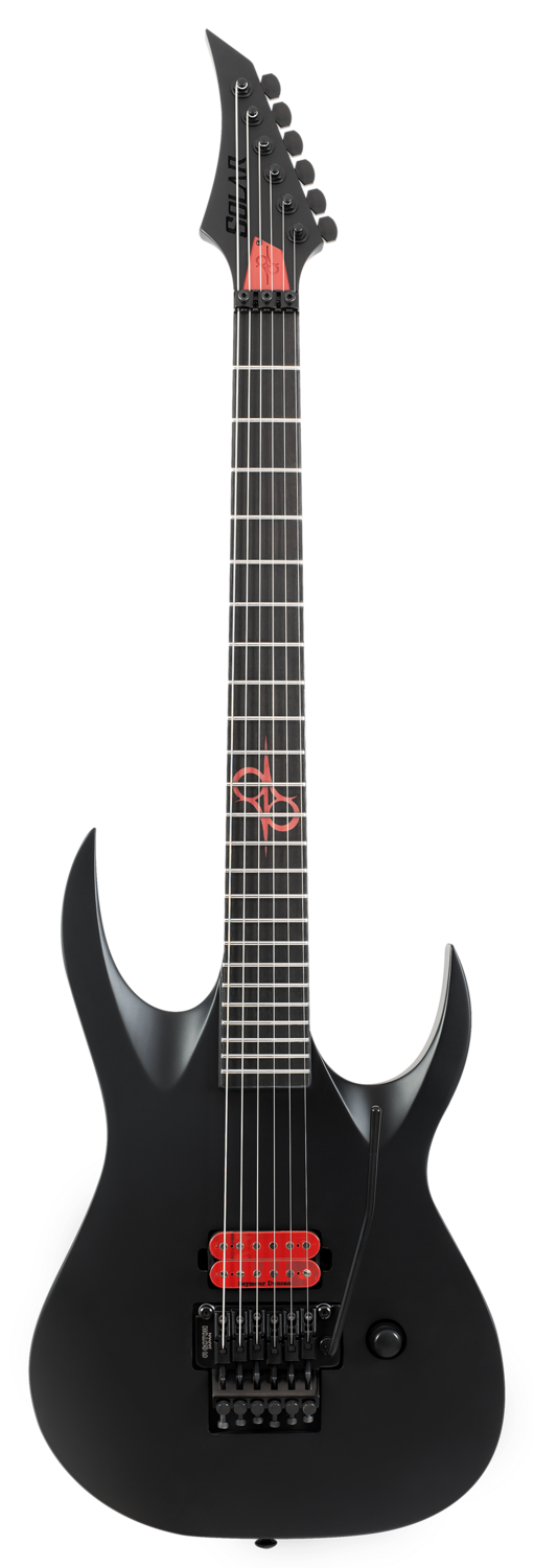Solar A1.61FR Assassin Electric Guitar – Carbon Black Matte – Gotoh Floyd Rose- Seymour Duncan Nazgul-Solar-Infinite Music