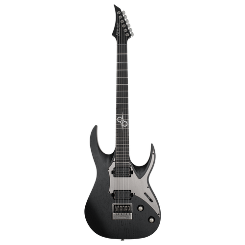 Solar A1.6DBOP Electric Guitar – Black Open Pore Matte with Aluminum Pickguard/Evetune Bridge-Solar-Infinite Music
