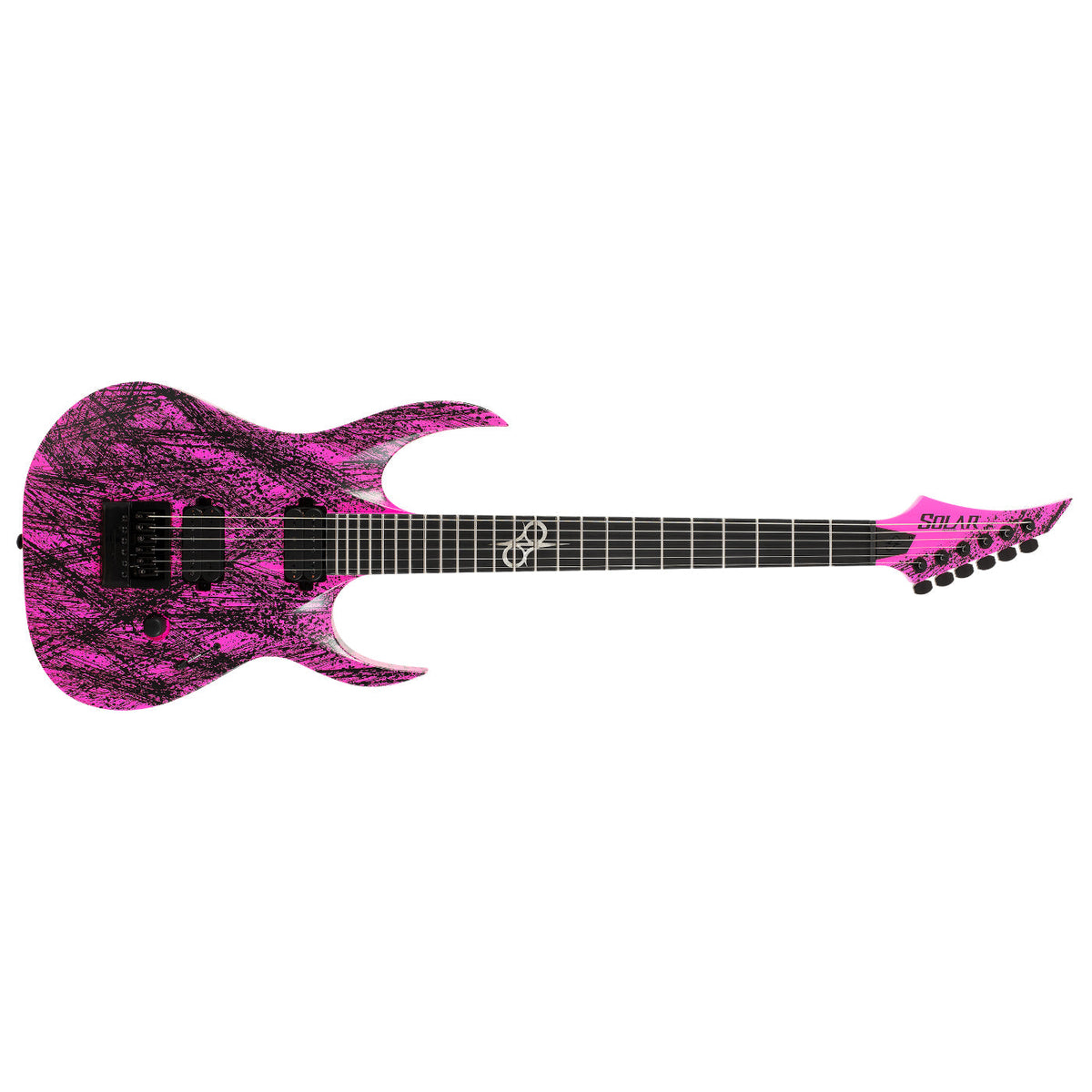 Solar A1.6PN Canibalismo+ Electric Guitar - Pink Neon Matte-Solar-Infinite Music
