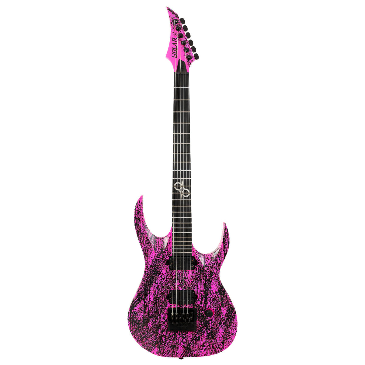 Solar A1.6PN Canibalismo+ Electric Guitar - Pink Neon Matte-Solar-Infinite Music