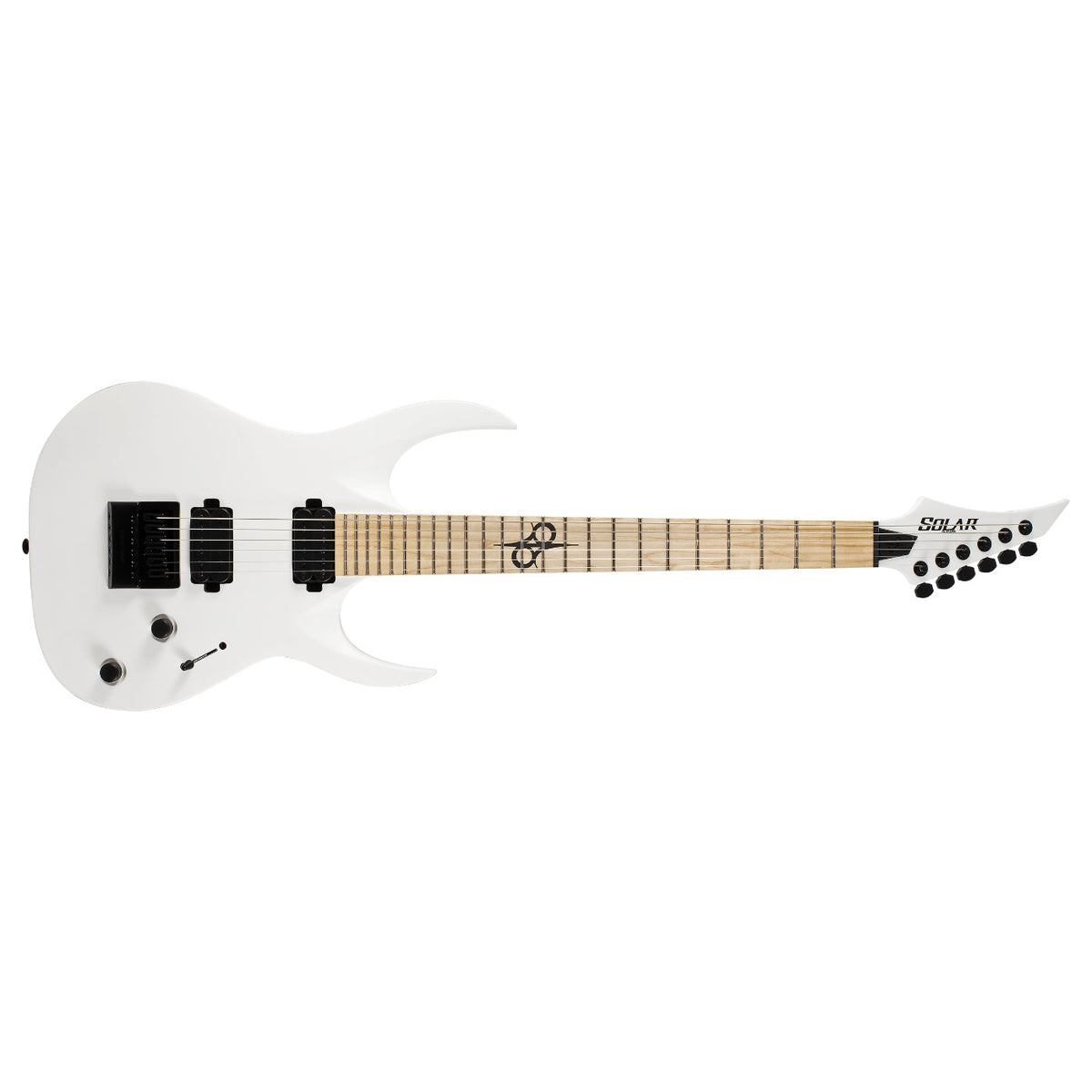 Solar A1.6W Electric Guitar -Maple Neck & FB- Matte White-SIGNED By OLA-Solar-Infinite Music