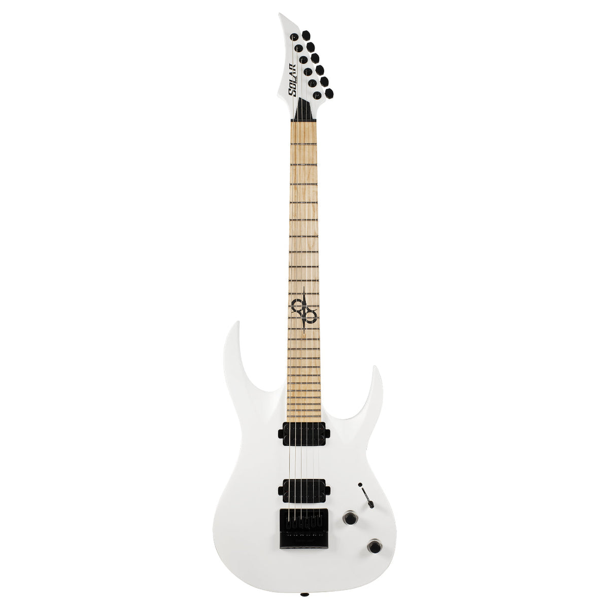 Solar A1.6W Electric Guitar -Maple Neck & FB- Matte White-SIGNED By OLA-Solar-Infinite Music