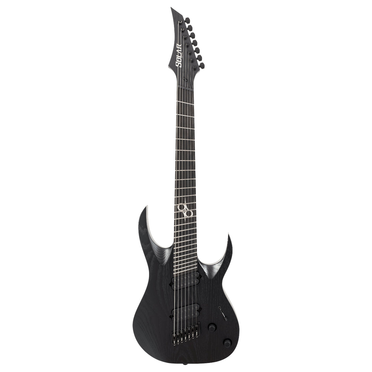 Solar A1.7BOP-FF 7 STRING Fan Fret - Black Open Pore Matte-Solar-Infinite Music
