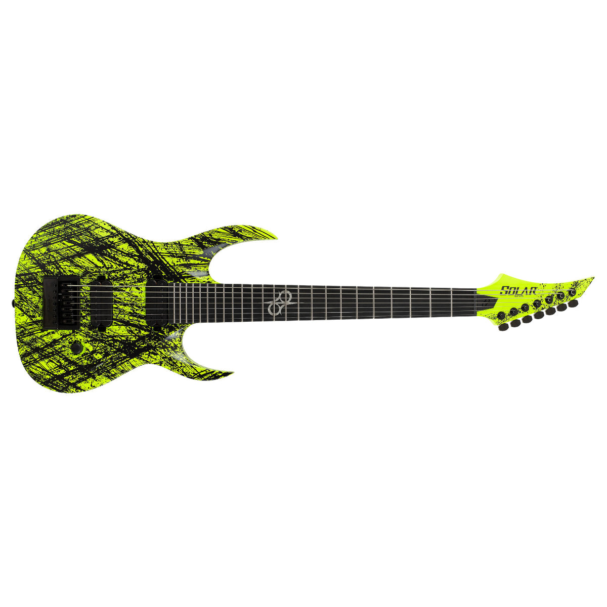 Solar A1.7LN Canibalismo+ Electric Guitar - Lemon Neon- 7 STRING -Solar-Infinite Music