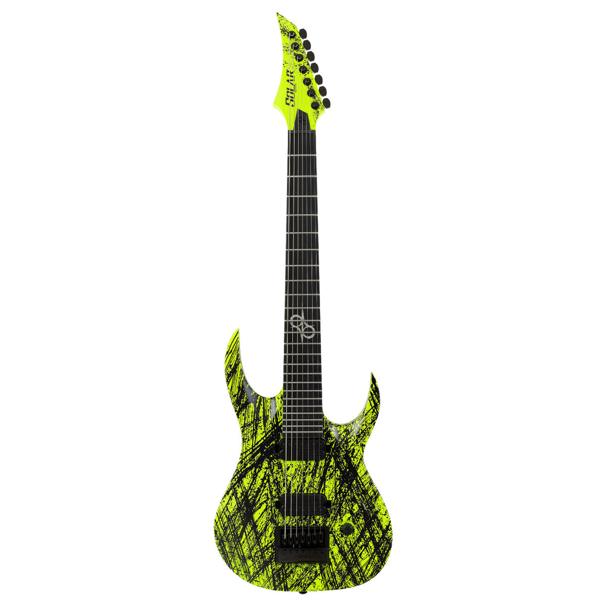 Solar A1.7LN Canibalismo+ Electric Guitar - Lemon Neon- 7 STRING -Solar-Infinite Music