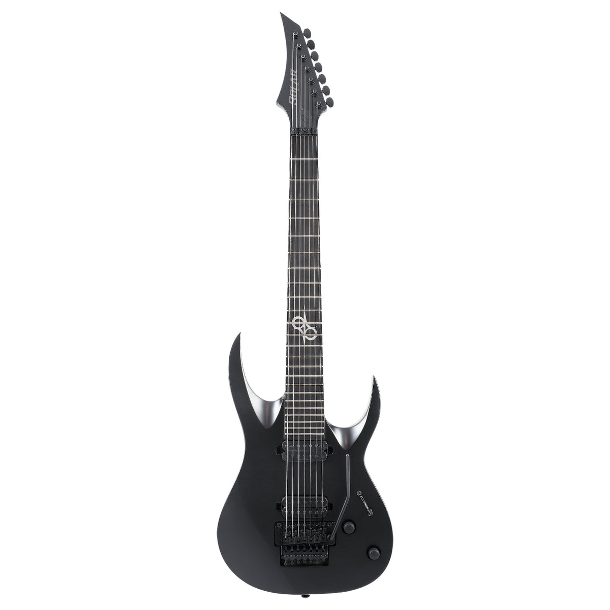 Solar A2.7FRC Electric Guitar - Carbon Black Matte- Floyd Rose - 7 STRING-Solar-Infinite Music