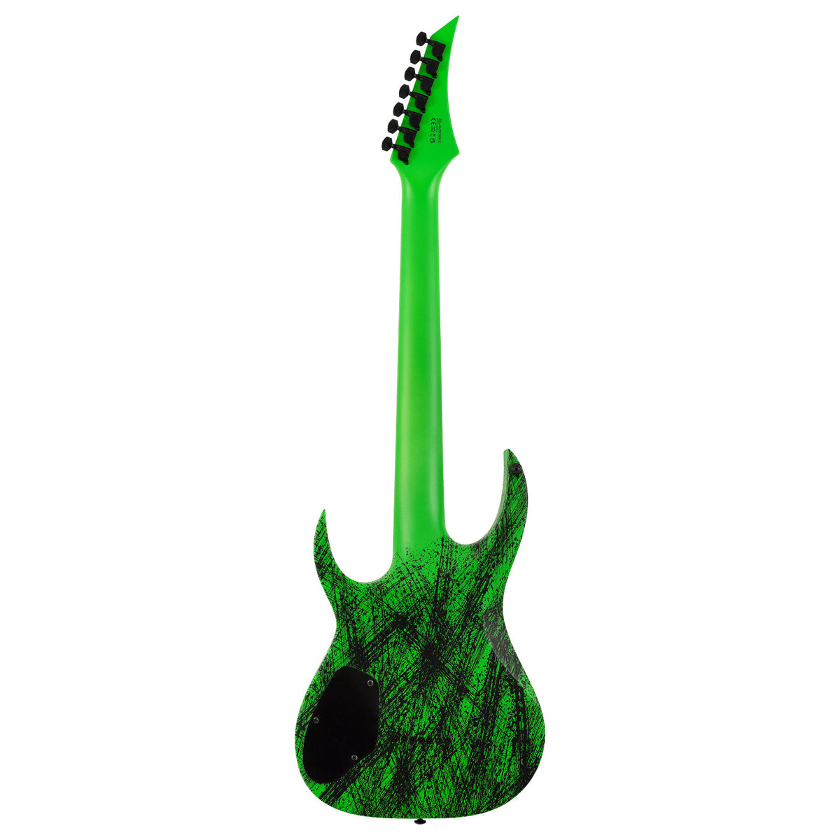 Solar A2.7GN Canabalismo + 7 String Electric Guitar - Green Neon Open Pore Matte-Solar-Infinite Music