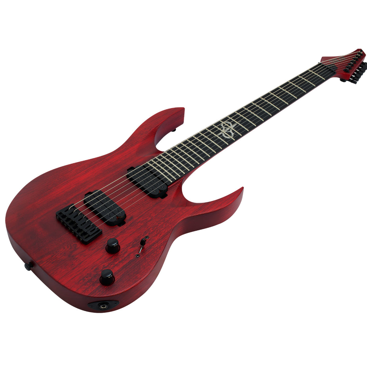Solar A2.7TBR SK Electric Guitar - Trans Blood Red Matte-7 STRING ...