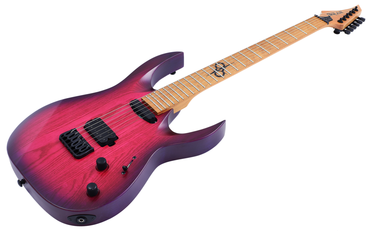 Solar AB1.6HTPB Electric Guitar - Trans Purple Burst Matte-Solar-Infinite Music