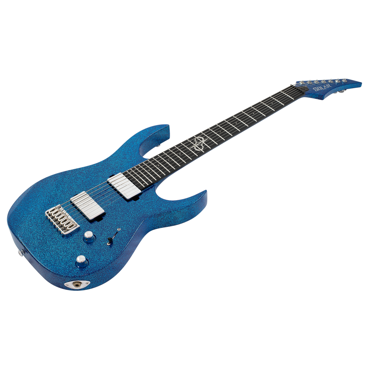 Solar SR1.7HABS 7-String Electric Guitar - Borealis Blue Sky Gloss-Solar-Infinite Music