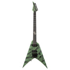Solar V1.6AOP Canibalismo Electric Guitar - Army Green Open Pore w/-Gig Bag-Solar-Infinite Music