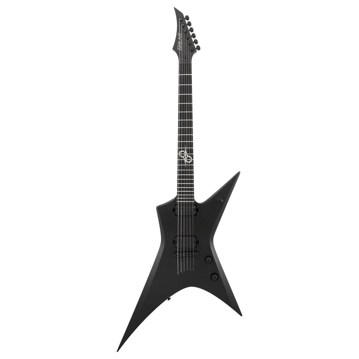 Solar X2.6C Electric Guitar - Carbon Black Matte w/- Hard Case-Solar-Infinite Music