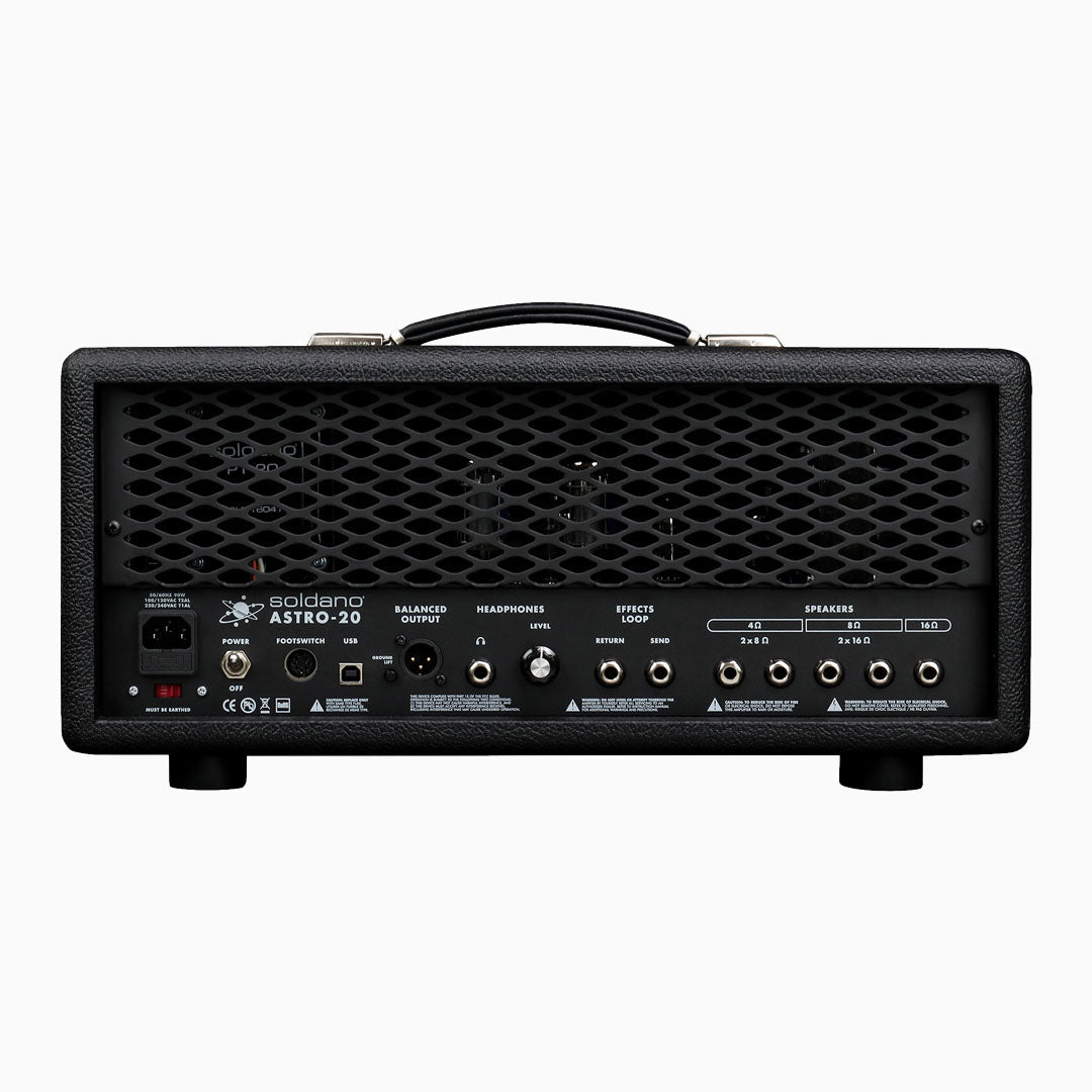 Soldano Astro-20 3 CHANNEL ALL-TUBE HEAD – 20 WATTS – 4 GALAXY – IR EQUIPPED-Soldano-Infinite Music