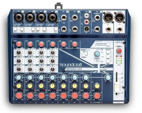 Soundcraft Notepad 12FX Compact 12-Channel PA Mixer with USB and FX-Soundcraft by HARMAN-Infinite Music