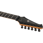 Spira Guitars J-400 MBK BAR BARITONE 27"-Scale Electric Guitar - EB Satin Black-Spira-Infinite Music