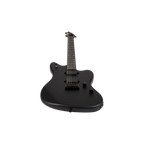 Spira Guitars J-400 MBK BAR BARITONE 27"-Scale Electric Guitar - EB Satin Black-Spira-Infinite Music