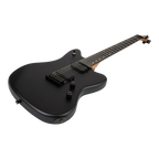 Spira Guitars J-400 MBK BAR BARITONE 27"-Scale Electric Guitar - EB Satin Black-Spira-Infinite Music