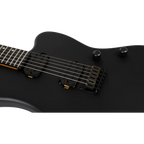 Spira Guitars J-400 MBK BAR BARITONE 27"-Scale Electric Guitar - EB Satin Black-Spira-Infinite Music