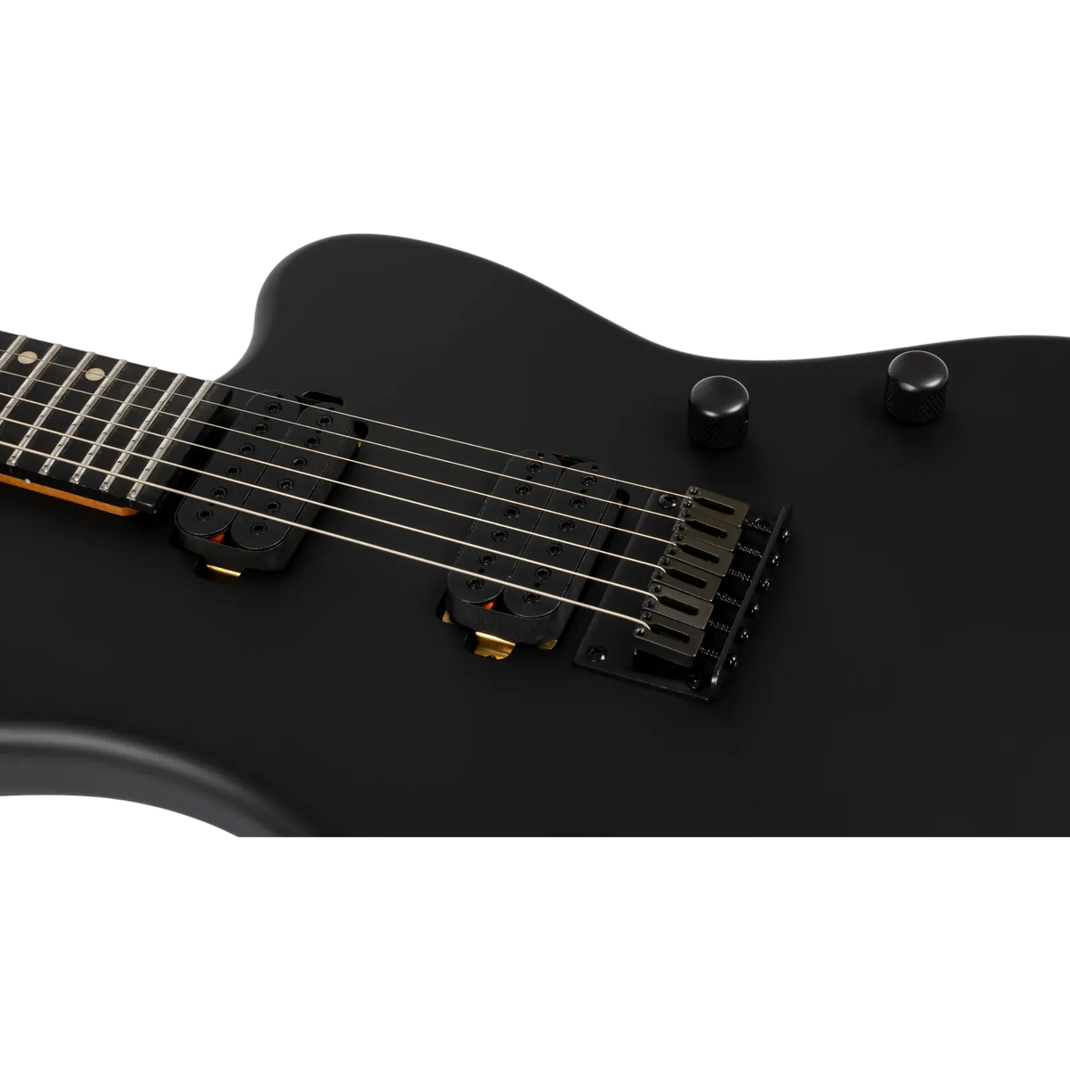 Spira Guitars J-400 MBK BAR BARITONE 27"-Scale Electric Guitar - EB Satin Black-Spira-Infinite Music