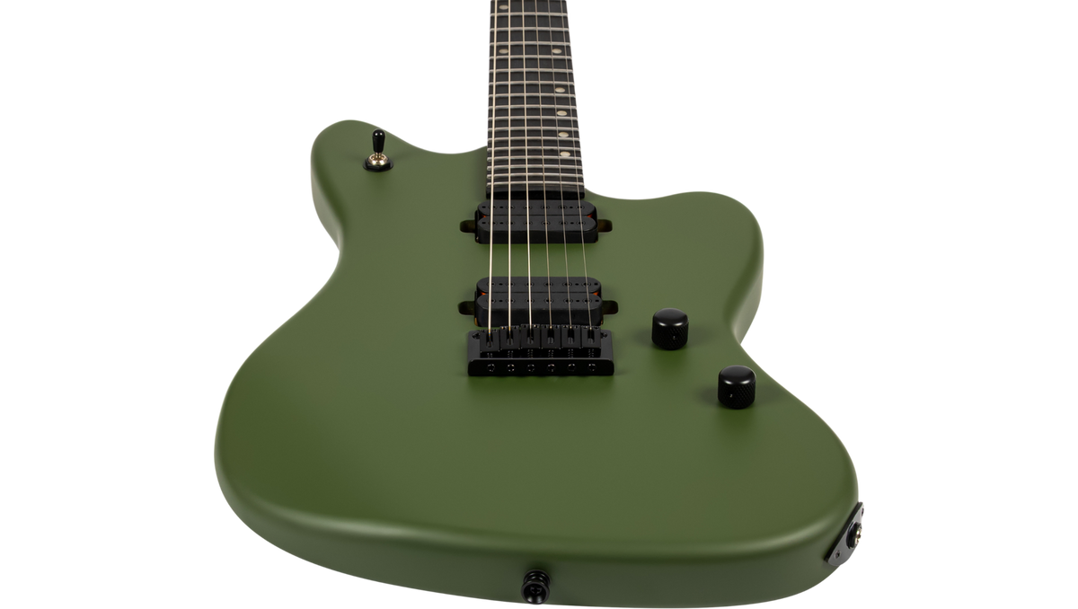 Spira Guitars J-400 MGR Electric Guitar EB - Satin Dark Green-Spira-Infinite Music