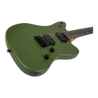 Spira Guitars J-400 MGR Electric Guitar EB - Satin Dark Green-Spira-Infinite Music