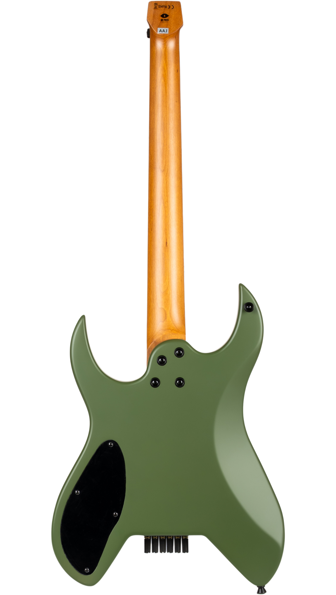 Spira Guitars S-400 MGR HLS Headless Electric Guitar Roasted MN - Satin Dark Green-Spira-Infinite Music