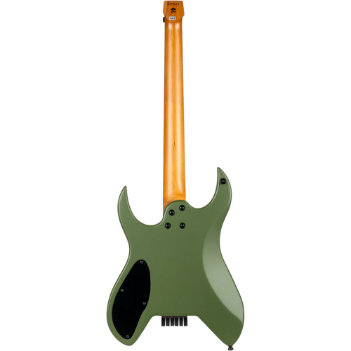 Spira Guitars S-400 MGR HLS Headless Electric Guitar Roasted MN - Satin Dark Green-Spira-Infinite Music