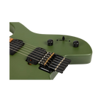 Spira Guitars S-400 MGR HLS Headless Electric Guitar Roasted MN - Satin Dark Green-Spira-Infinite Music