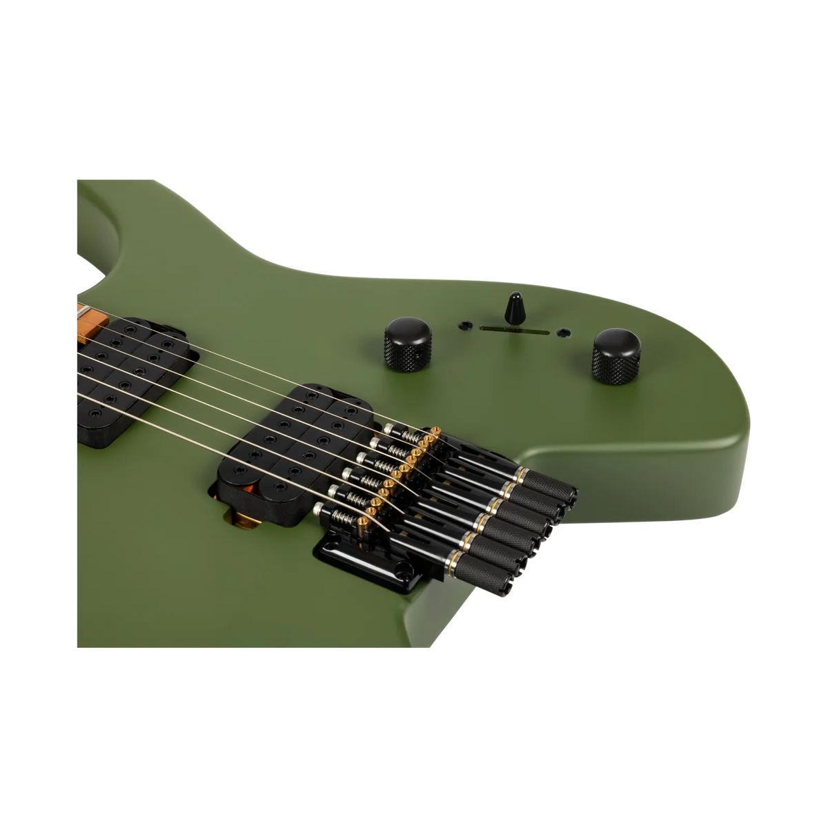 Spira Guitars S-400 MGR HLS Headless Electric Guitar Roasted MN - Satin Dark Green-Spira-Infinite Music
