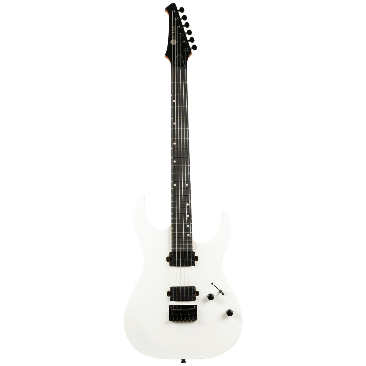 Spira Guitars S-400 MWH Roasted Poplar Electric Guitar, Roasted Maple, Ebony Tech FB - Satin White-Spira-Infinite Music