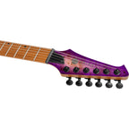 Spira Guitars S-450 TPP Spalted Maple Top Electric Guitar, Roasted Maple Neck - Trans Purple-Spira-Infinite Music
