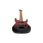 Spira Guitars S-457 TRD 7 STRING Flame Top Electric Guitar, Roasted Maple Neck - Trans Red/Black-Spira-Infinite Music