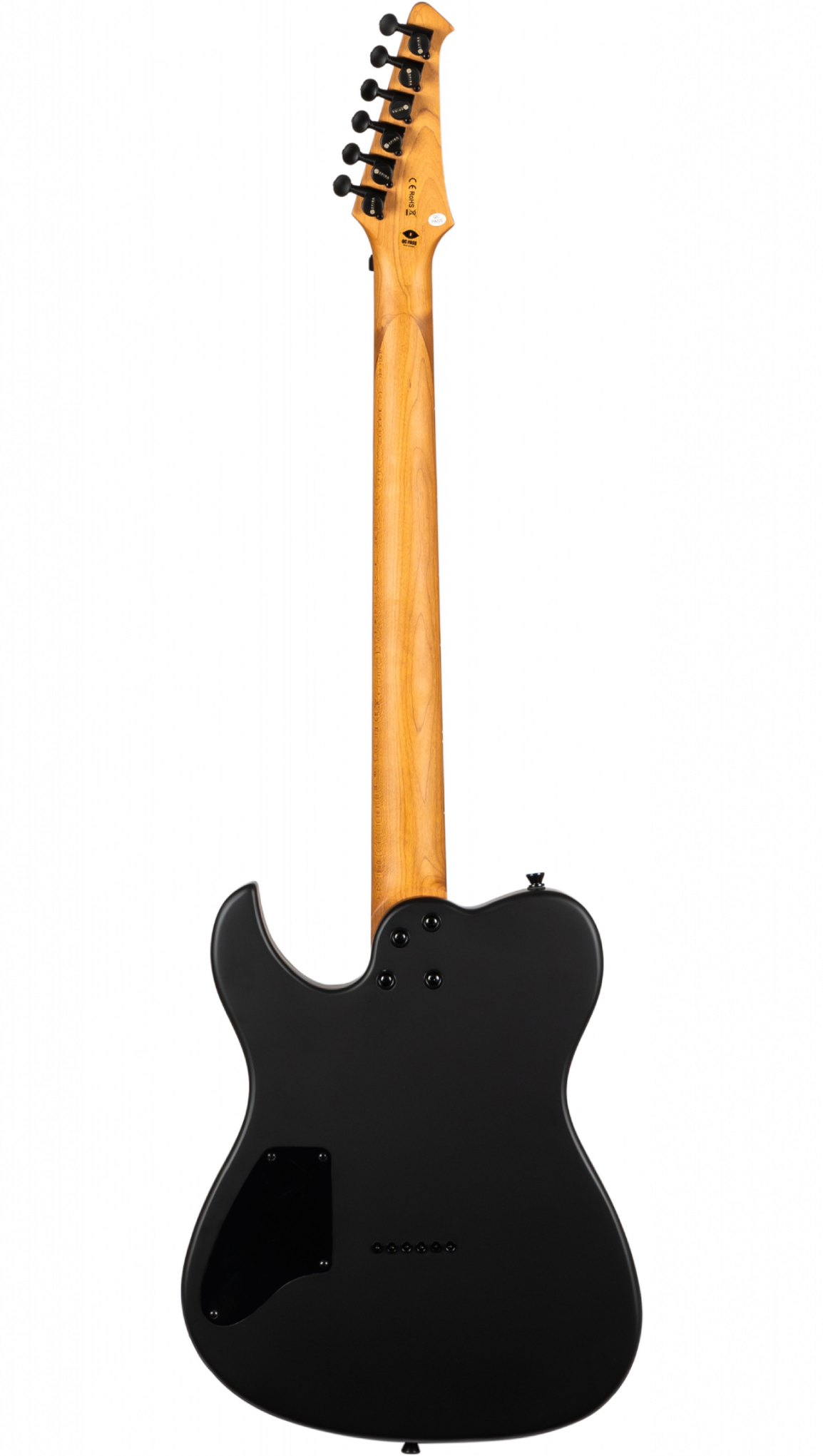 Spira Guitars T-400 MBK BAR BARITONE 27"-Scale Electric Guitar EB - Satin Black-Spira-Infinite Music