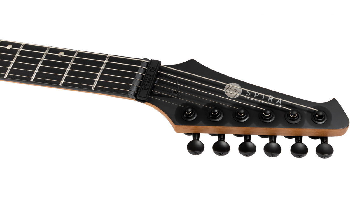 Spira Guitars T-400 MBK BAR BARITONE 27"-Scale Electric Guitar EB - Satin Black-Spira-Infinite Music
