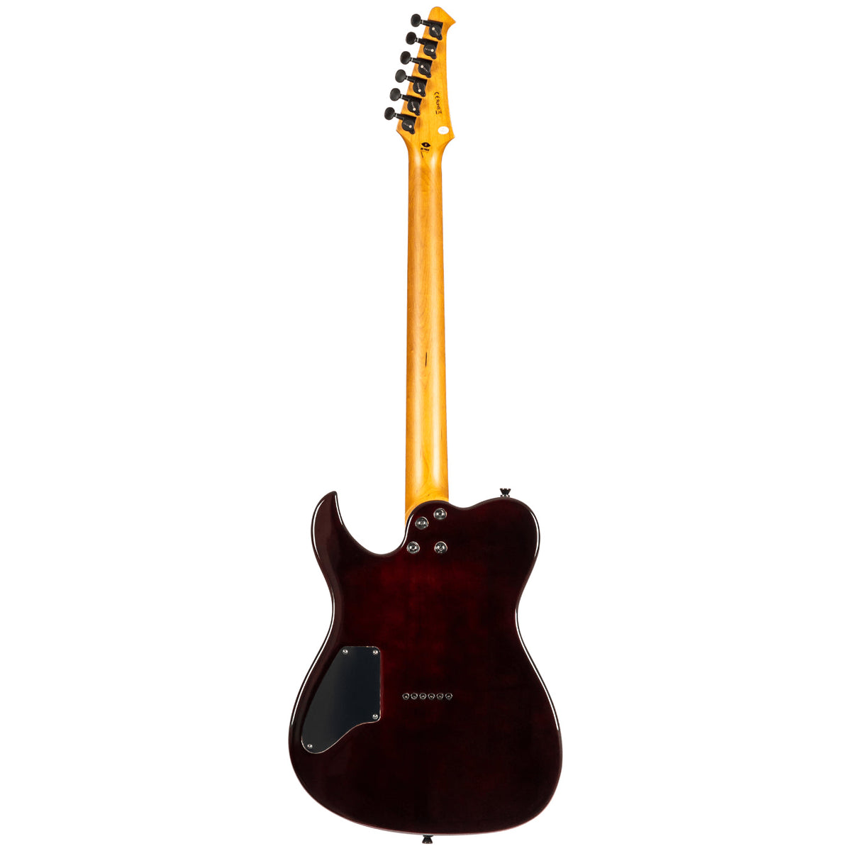 Spira Guitars T-450 TDB Flame Top Electric Guitar Roasted Maple- Transparent Blue-Spira-Infinite Music