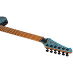 Spira Guitars T-450 TDB Flame Top Electric Guitar Roasted Maple- Transparent Blue-Spira-Infinite Music