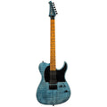 Spira Guitars T-450 TDB Flame Top Electric Guitar Roasted Maple- Transparent Blue-Spira-Infinite Music
