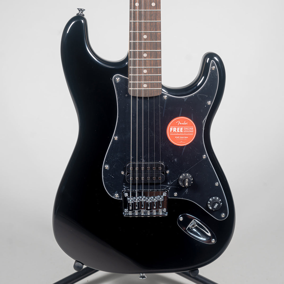 Squier Affinity Series Stratocaster H HT Electric Guitar - Black-Squier-Infinite Music