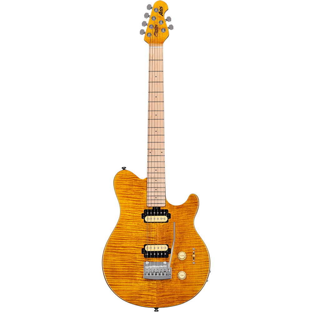 Sterling By Musicman Axis Flame Maple Trans Gold-Sterling-Infinite Music