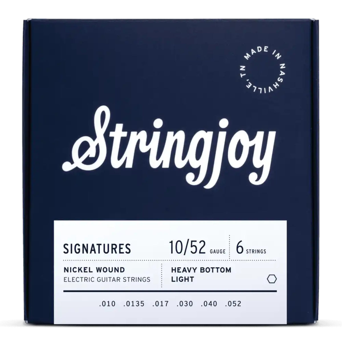 Stringjoy 10-52 Heavy Bottom Light Gauge Signatures - Nickel Wound Electric Guitar Strings-Stringjoy-Infinite Music