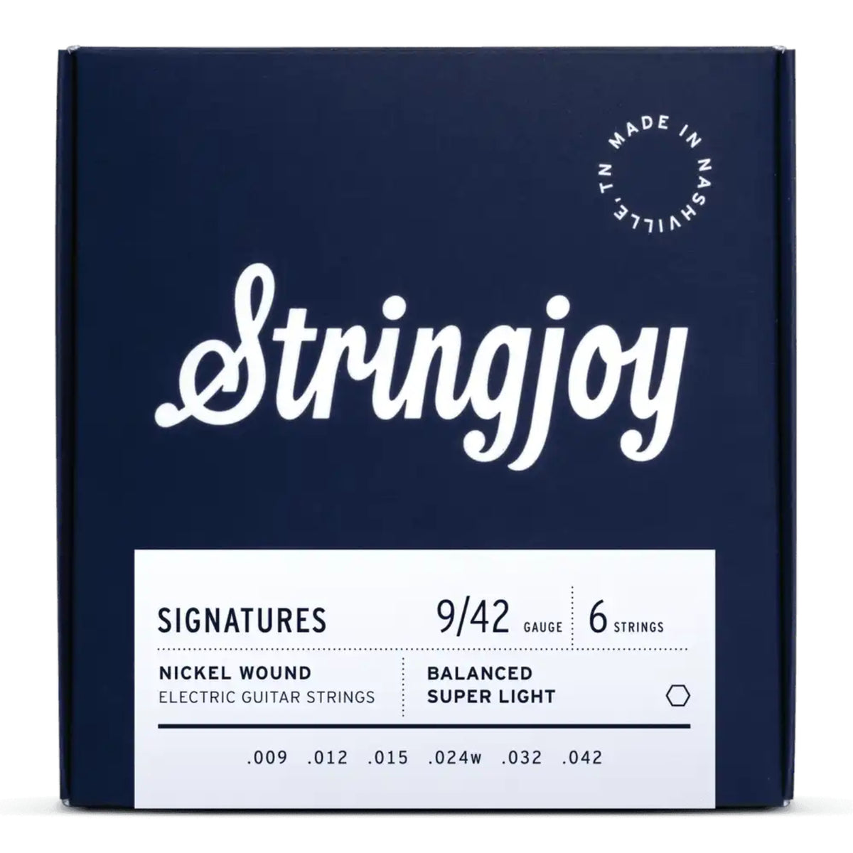 Stringjoy 9-42 Balanced Super Light Gauge Signatures - Nickel Wound Electric Guitar Strings-Stringjoy-Infinite Music