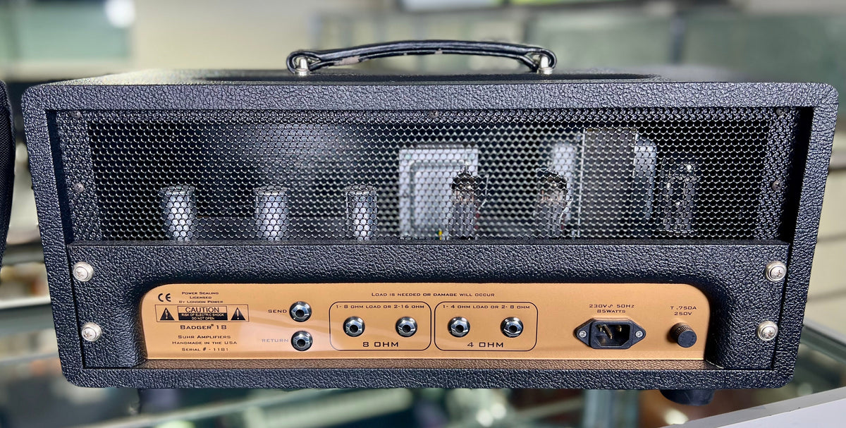 Suhr Badger 18 MK1 Valve Head w- Padded Cover ( Pre Owned )-Suhr-Infinite Music