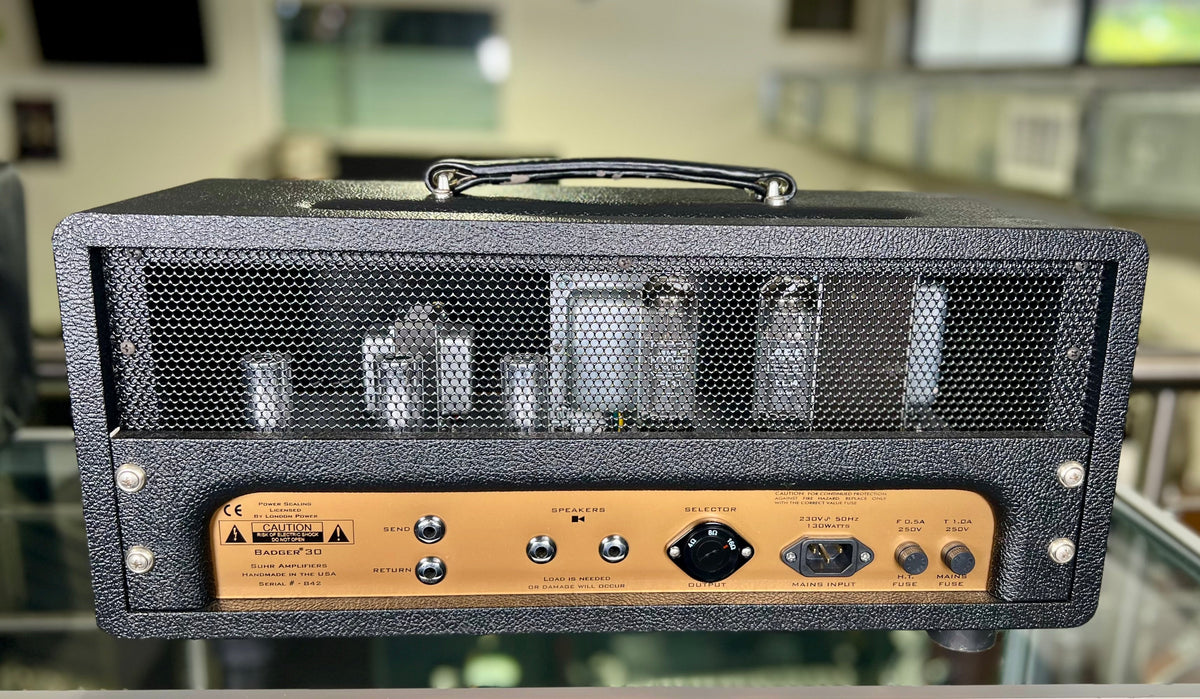Suhr Badger 30 MK1 Valve Head w- Padded Cover ( Pre Owned )-Suhr-Infinite Music