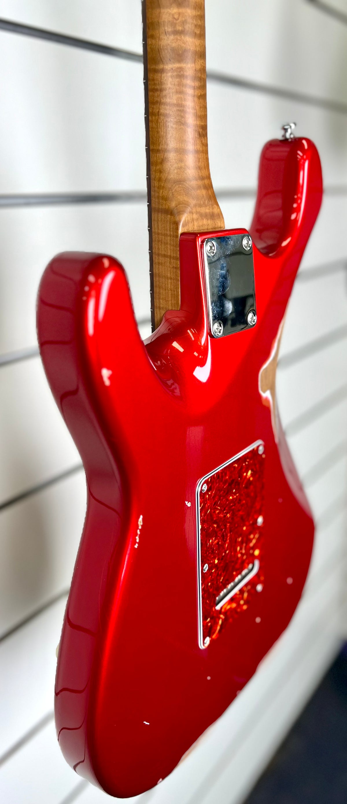 Suhr Dealer Select Classic Antique HSS - Roasted Flame Maple Neck / Rosewood FB - Candy Apple Red W/- Hard Case-Suhr-Infinite Music