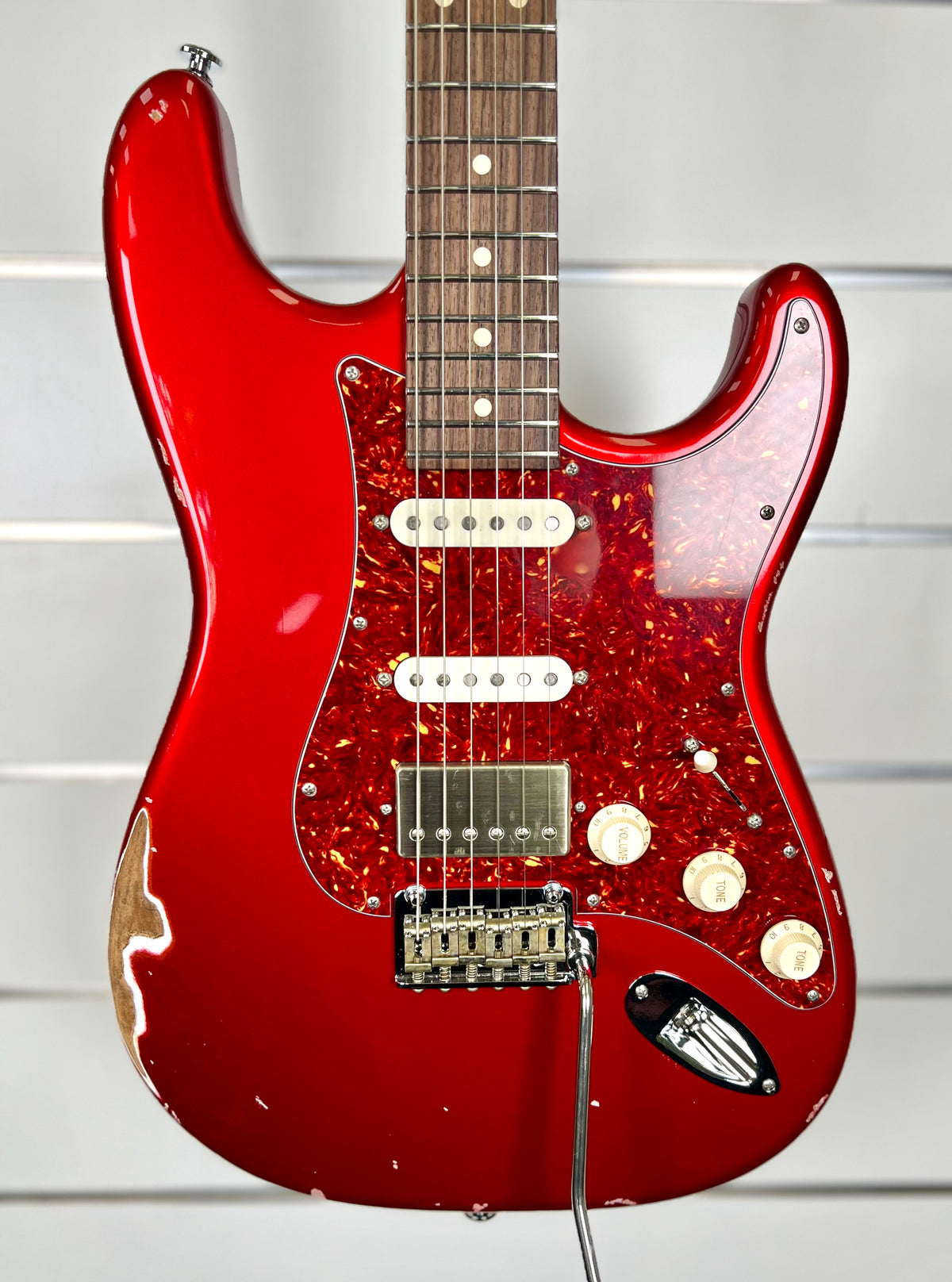 Suhr Dealer Select Classic Antique HSS - Roasted Flame Maple Neck / Rosewood FB - Candy Apple Red W/- Hard Case-Suhr-Infinite Music