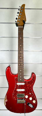 Suhr Dealer Select Classic Antique HSS - Roasted Flame Maple Neck / Rosewood FB - Candy Apple Red W/- Hard Case-Suhr-Infinite Music