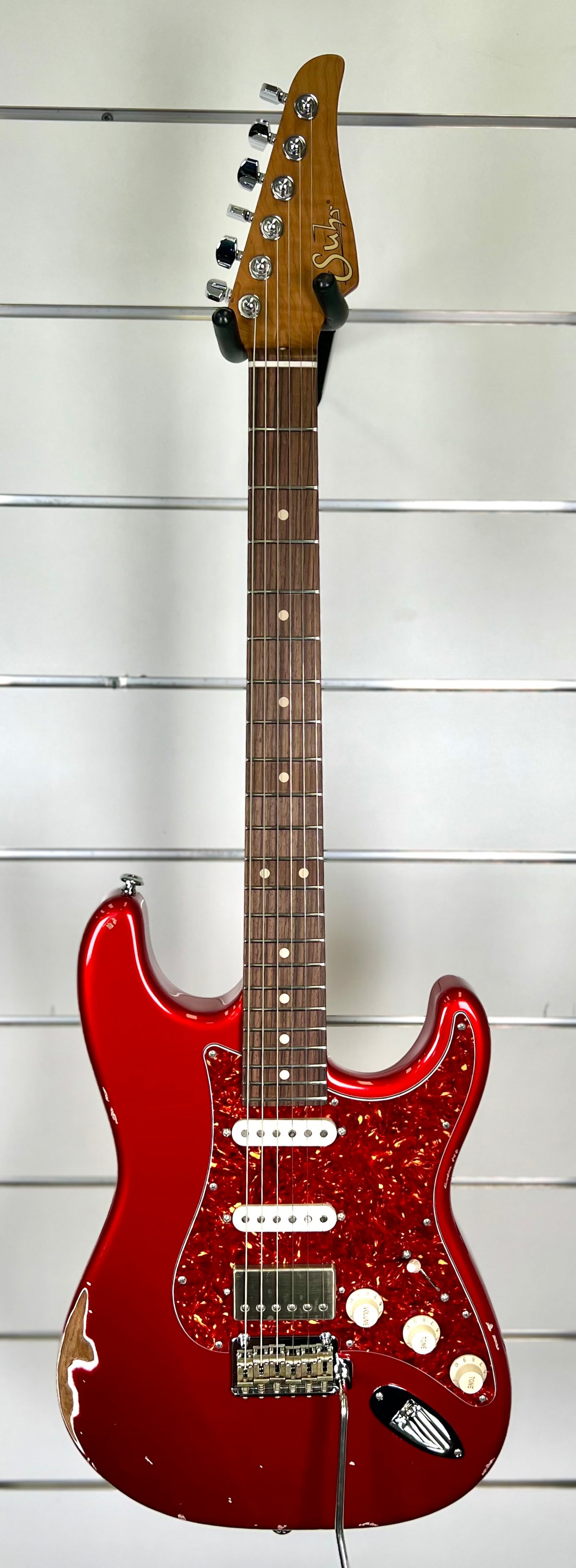 Suhr Dealer Select Classic Antique HSS - Roasted Flame Maple Neck / Rosewood FB - Candy Apple Red W/- Hard Case-Suhr-Infinite Music