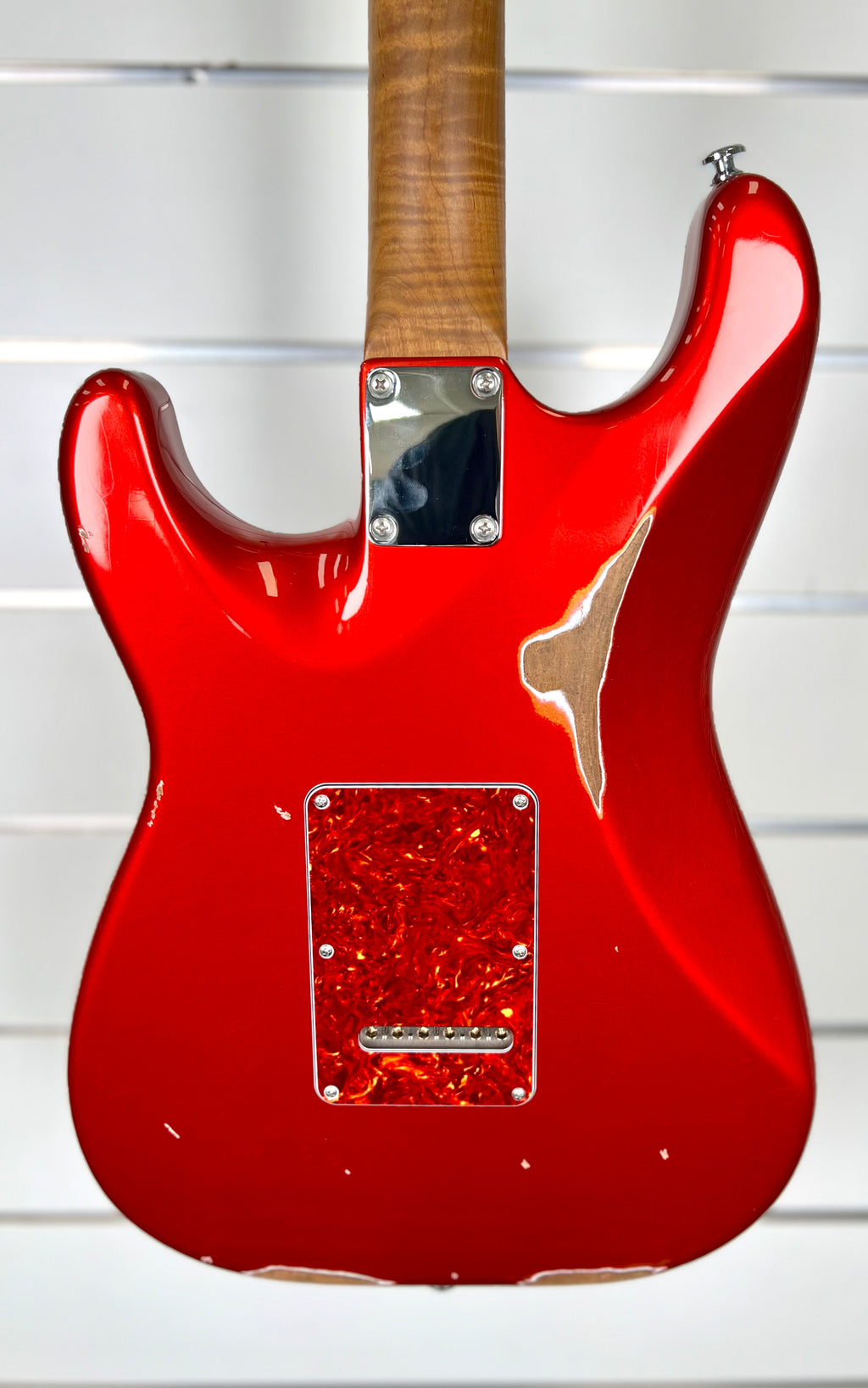 Suhr Dealer Select Classic Antique HSS - Roasted Flame Maple Neck / Rosewood FB - Candy Apple Red W/- Hard Case-Suhr-Infinite Music