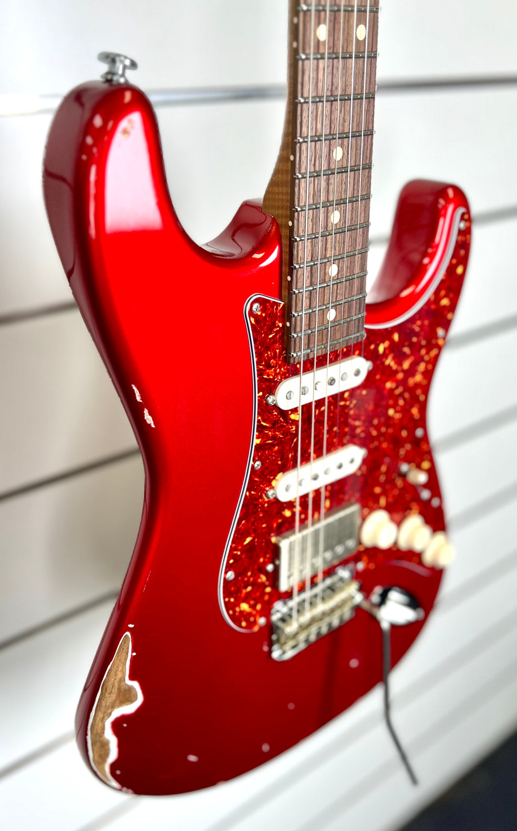 Suhr Dealer Select Classic Antique HSS - Roasted Flame Maple Neck / Rosewood FB - Candy Apple Red W/- Hard Case-Suhr-Infinite Music